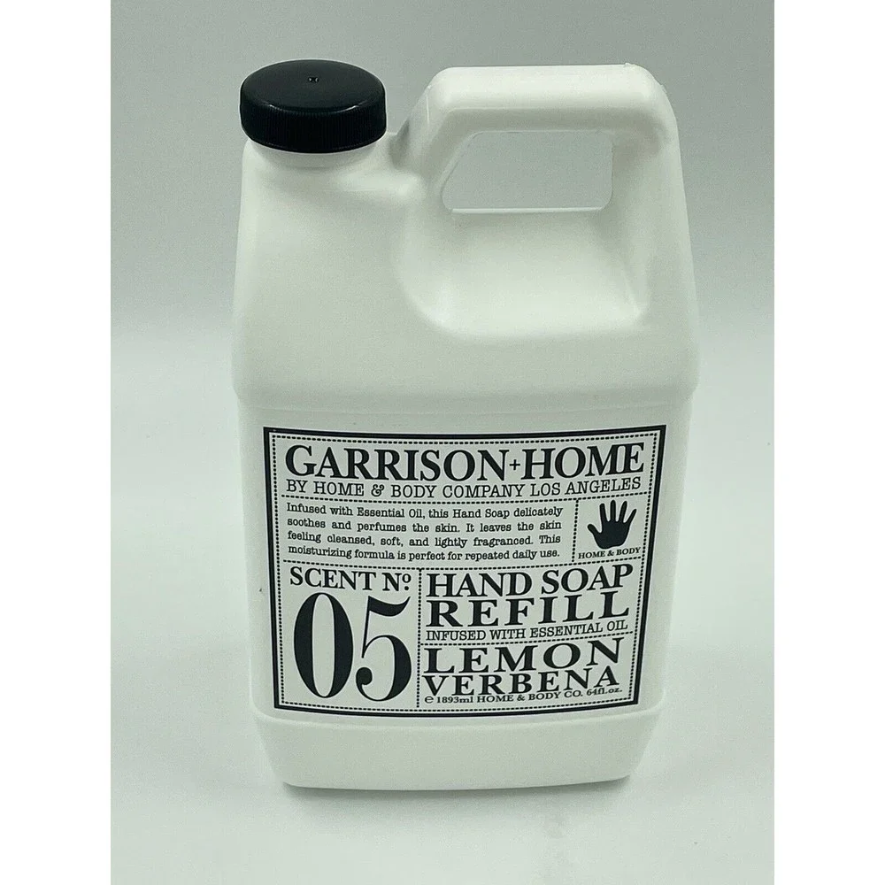 Garrison + Home No. 5  LEMON VERBENA Foaming Hand Soap Refill 64 oz W Eucalyptus - Picture 3 of 6